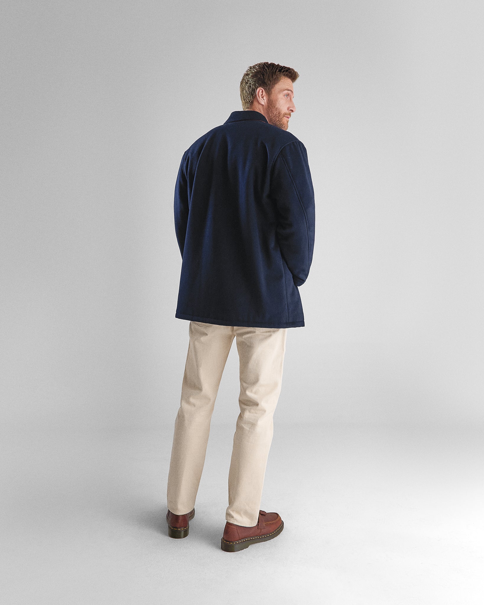 THE CAMBRIDGE - Navy Lux Wool Classic Fit - Golden Bear Sportswear 