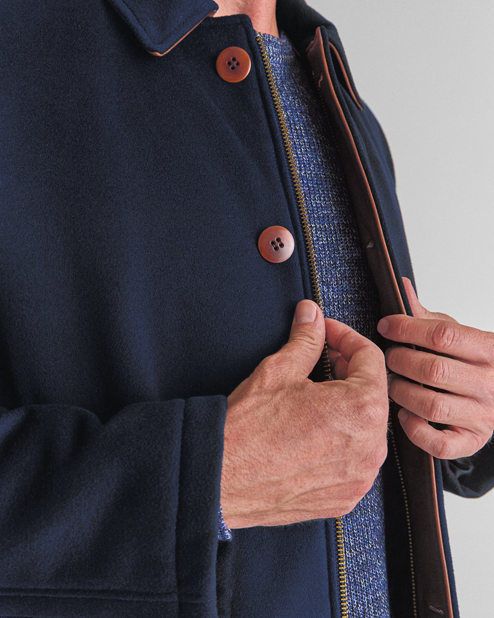 THE CAMBRIDGE - Navy Lux Wool Classic Fit - Golden Bear Sportswear 