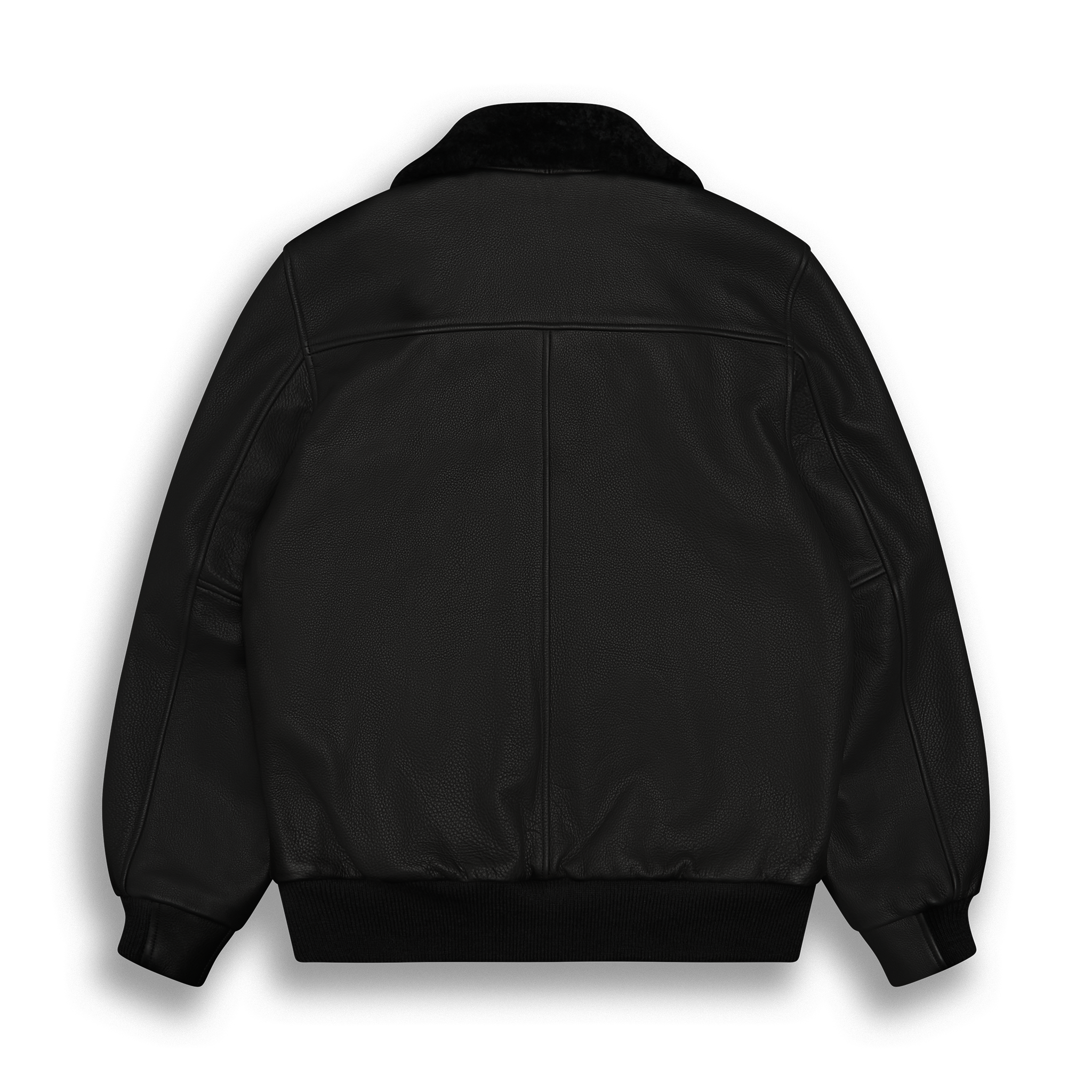 THE CARTER - Black Leather Contemporary Fit - Golden Bear Sportswear 