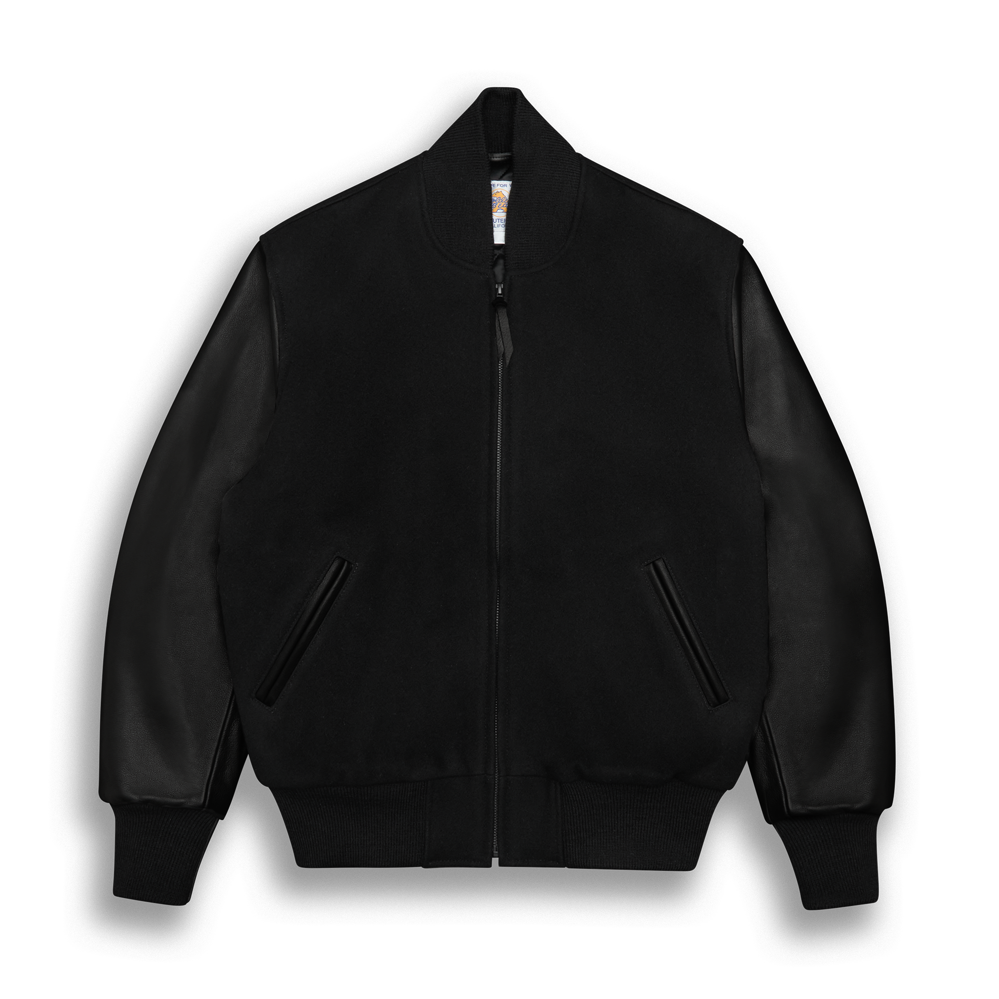 Black Leather Classic Fit - Golden Bear Sportswear 